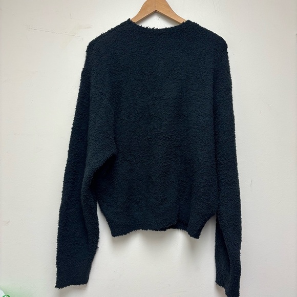 Skims Cozy Knit Unisex Pullover Onyx - Picture 10 of 11